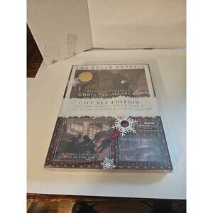 Polar Express Gift Set Edition Hard Cover Book CD‎ Cassette Souvenir Bell 2004